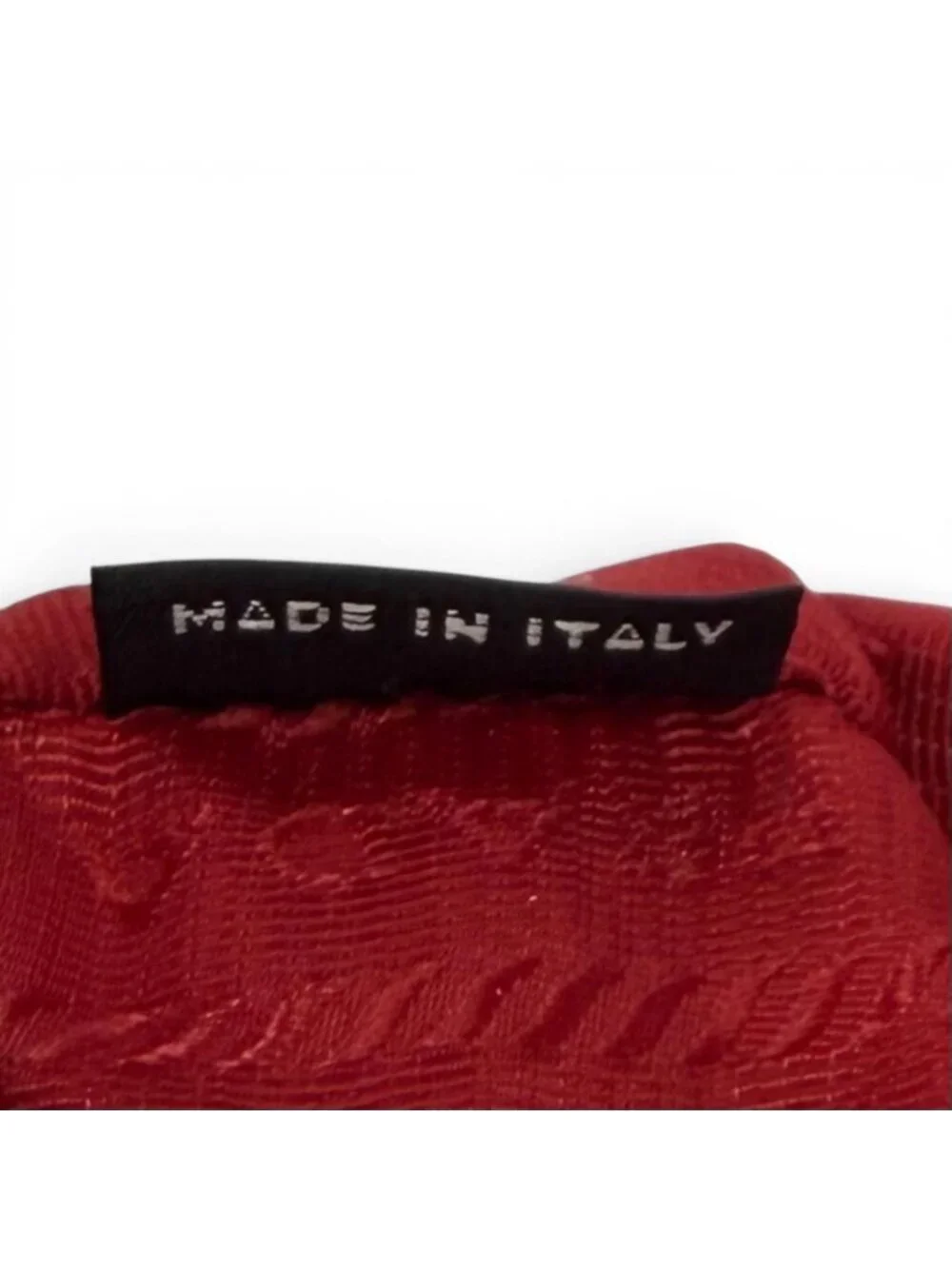 Prada Vela Re-Nylon Mini Pouch Rosso Makeup